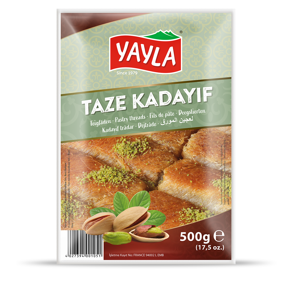 Yayla Taze Kadayıf 500g – Türk Taze Kadayıf Hamuru