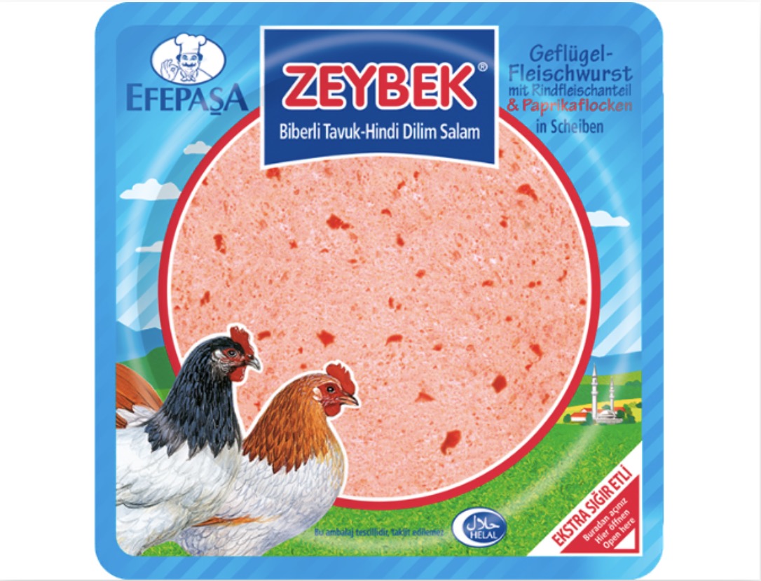 Efepasa Zeybek Dilim Biberli Tavuk Salam 200g – Saucisse de volaille aux poivrons tranchée