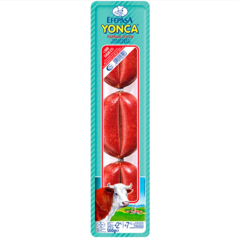 Efepasa Yonca Parmak Sucuk 500g – Saucisse turque à l’ail