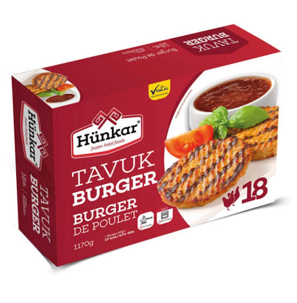 Hünkar Tavuk Burger 18 Pièces