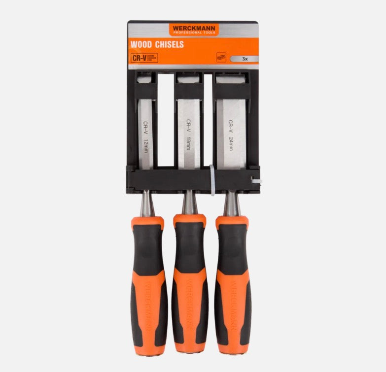 Werckmann Set de Ciseaux à Bois 3 pcs