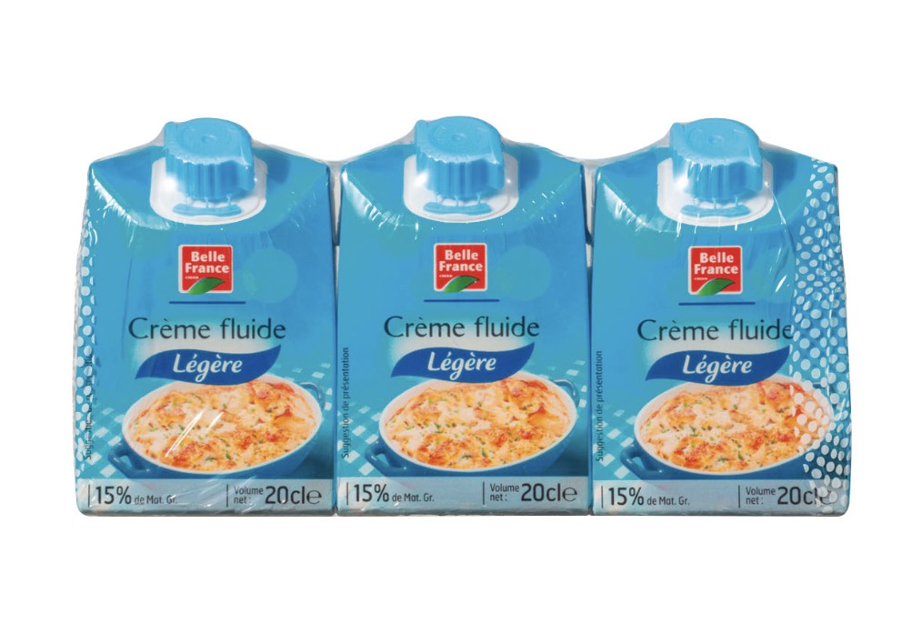 Belle France Crème Fluide Légère 3x20 cl