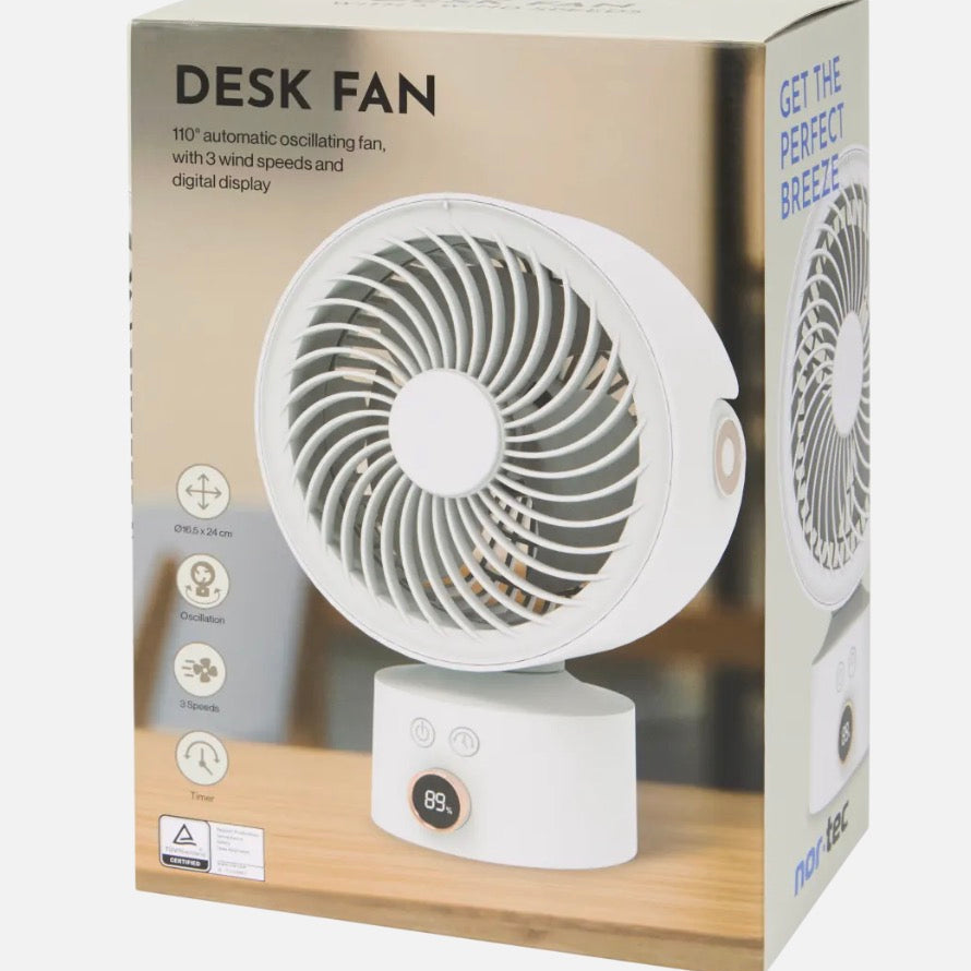 Mini-Ventilateur de table (Noir / Blanc)