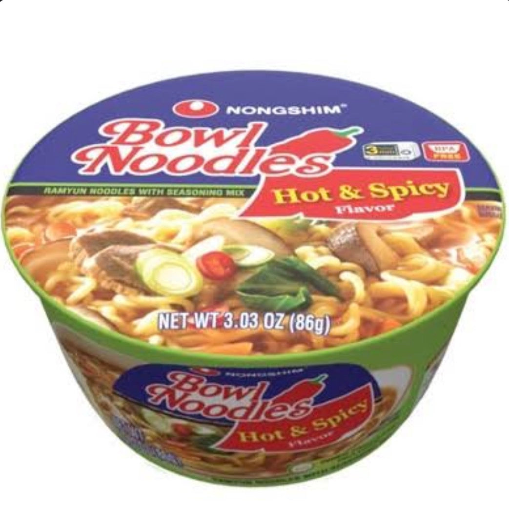 Nongshim Bowl Noodle Hot & Spicy