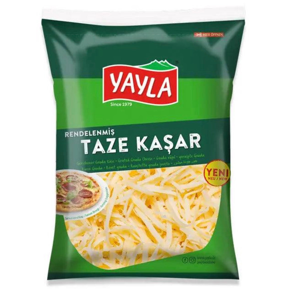 Yayla Rendelenmiş Kaşar Peyniri 250g