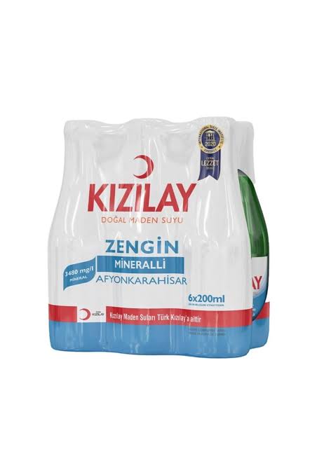 Kızılay Maden Suyu 20cl x6 – Eau minérale gazeuse turque