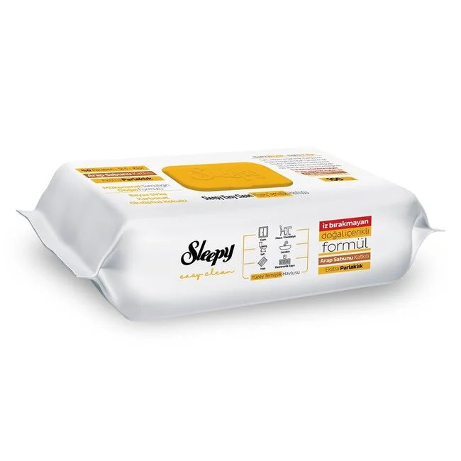 Sleepy Easy Clean Temizlik Mendili – Arap Sabunu (Sarı)