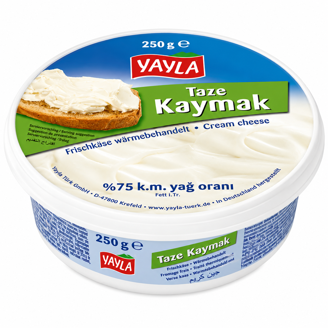 Yayla Taze Kaymak 250g – Crème de lait fraîche turque