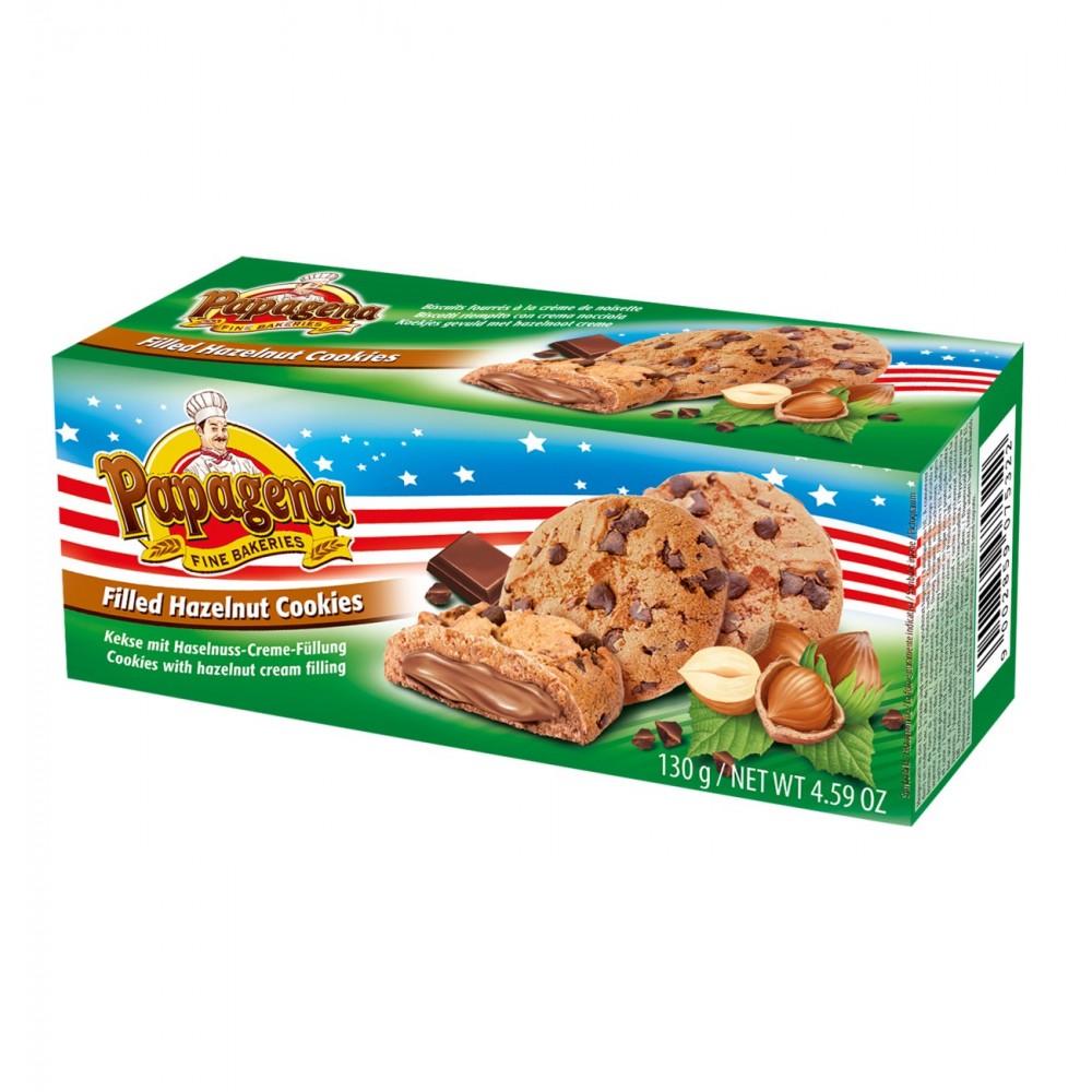 Papagena Filled Hazelnut Cookies 130 g