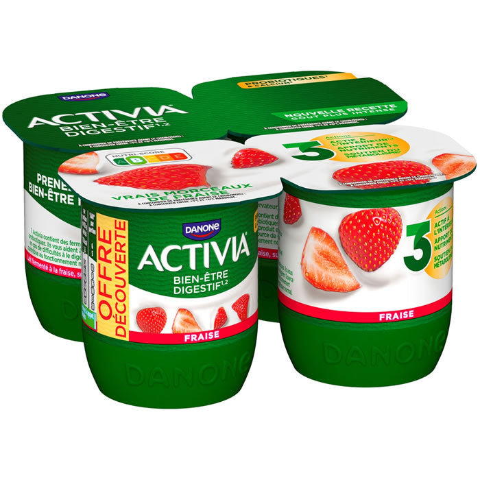 Activia Fraise 4 Pots