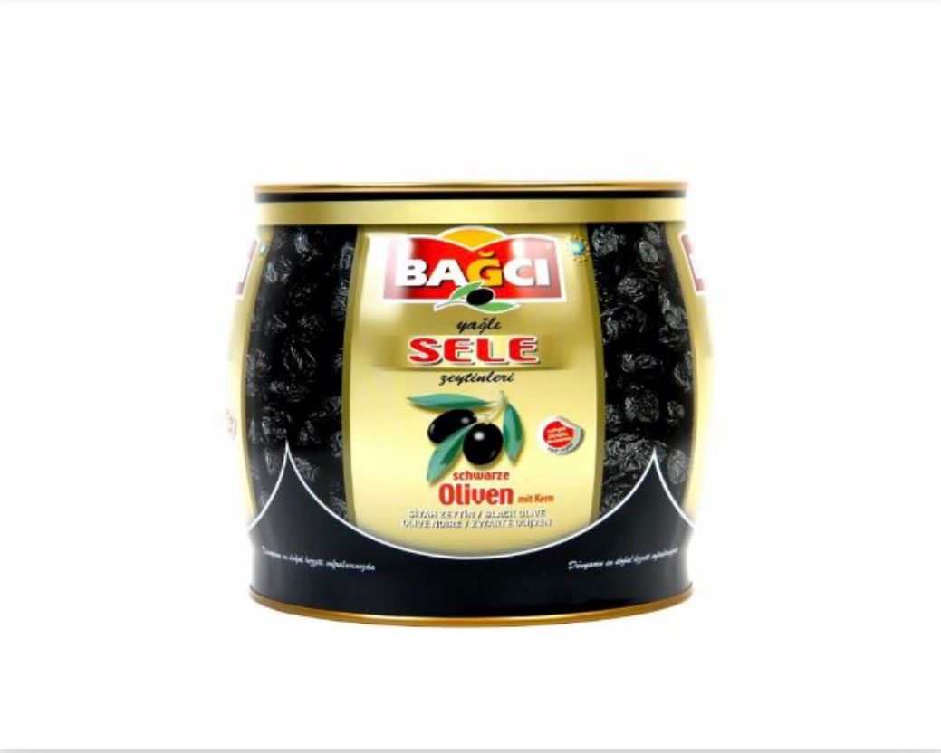 Bağcı Siyah Zeytin Yağlı TNK 1500g – Olives noires à l’huile