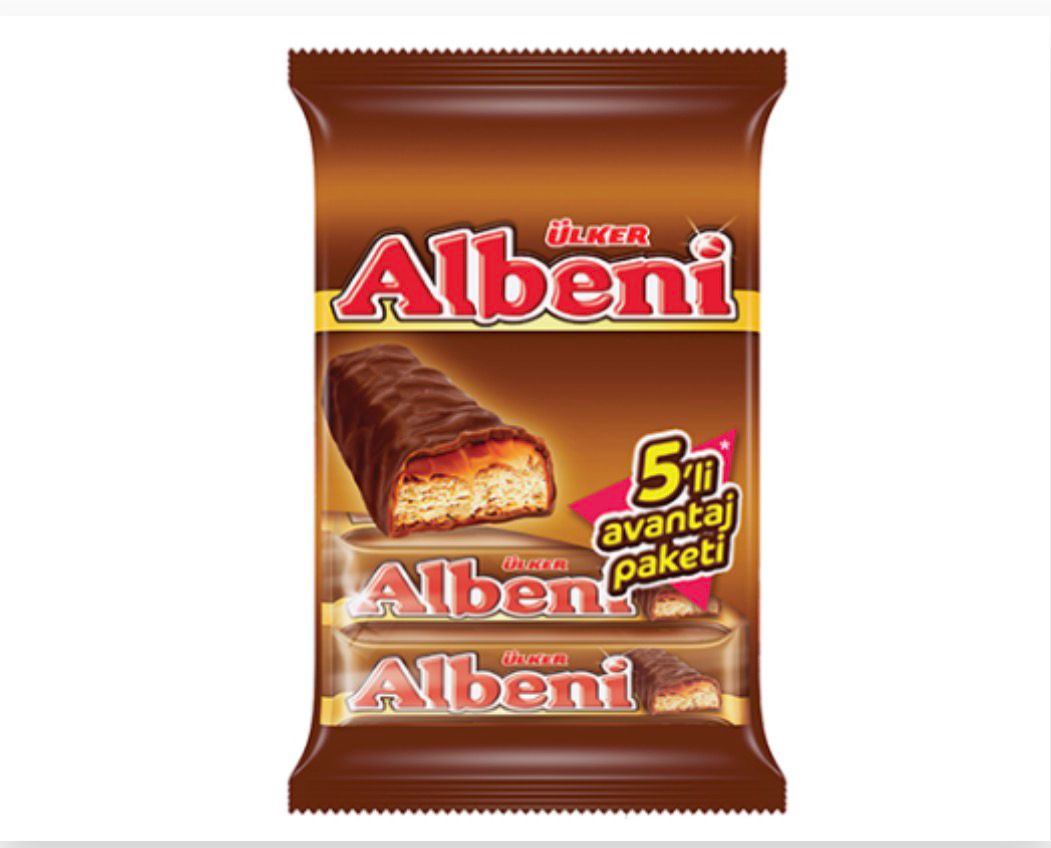 Ülker Albeni 5 x 40g – Barres chocolatées caramel & biscuit