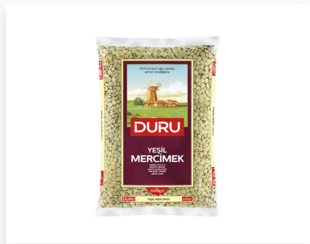 Duru Yeşil Mercimek 2kg – Yeşil Mercimek