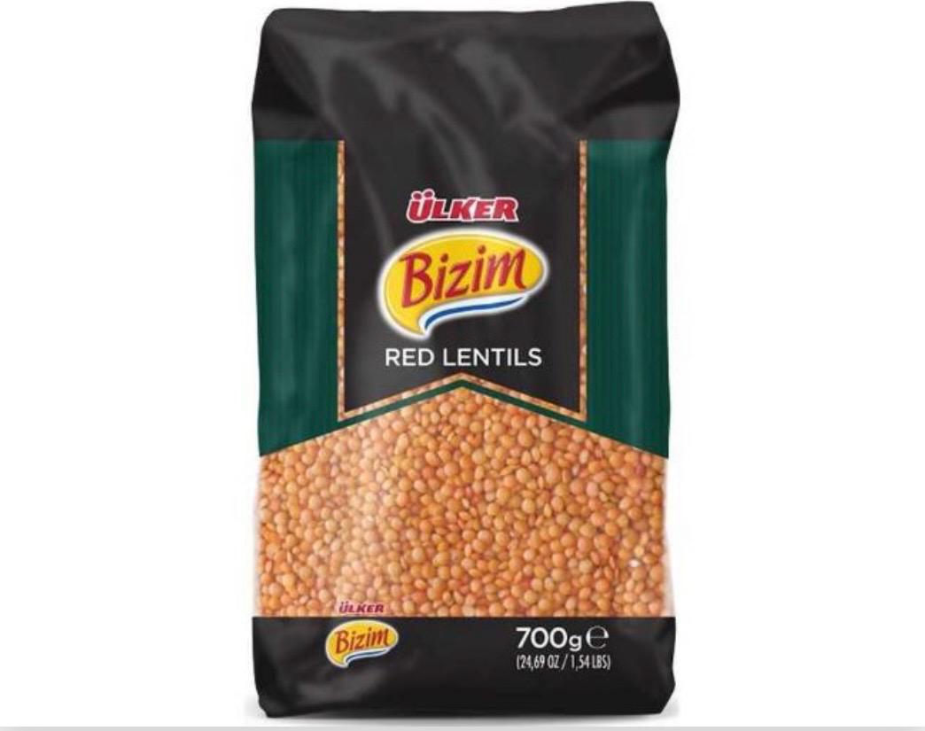 Ülker Bizim Lentilles Corail 700g – Kırmızı Mercimek