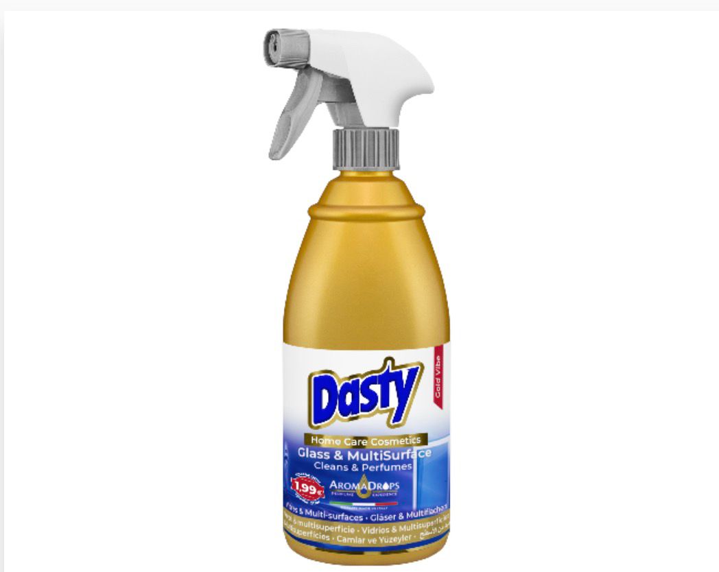 Dasty Cam ve Çok Yüzey Temizleyici Gold 700ml – Üstün Parlaklık