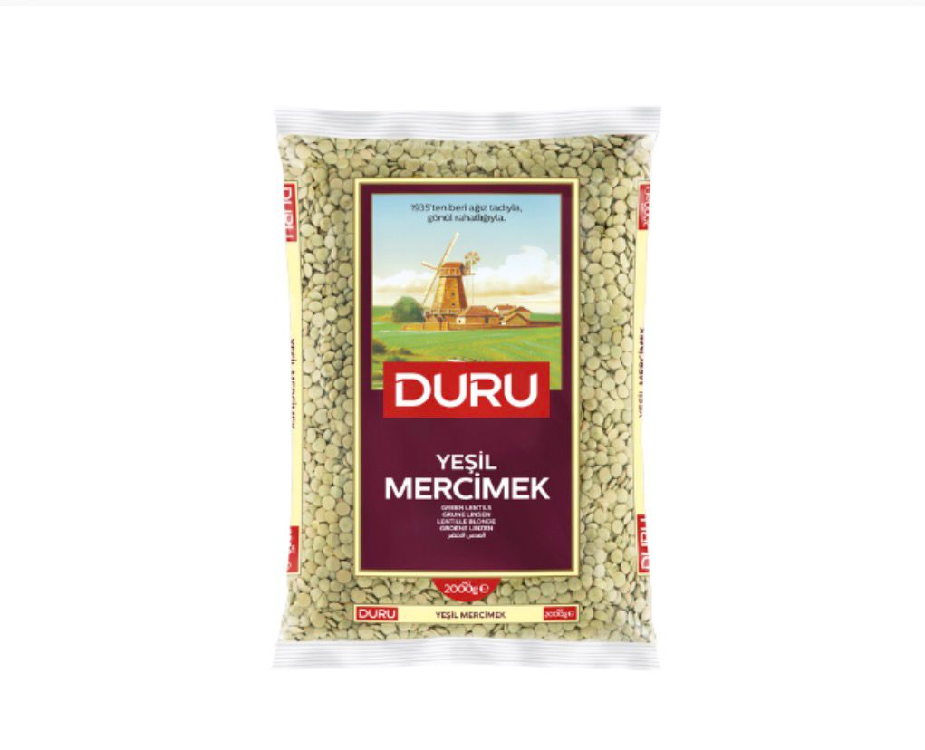 Duru Yeşil Mercimek (1kg / 2kg)